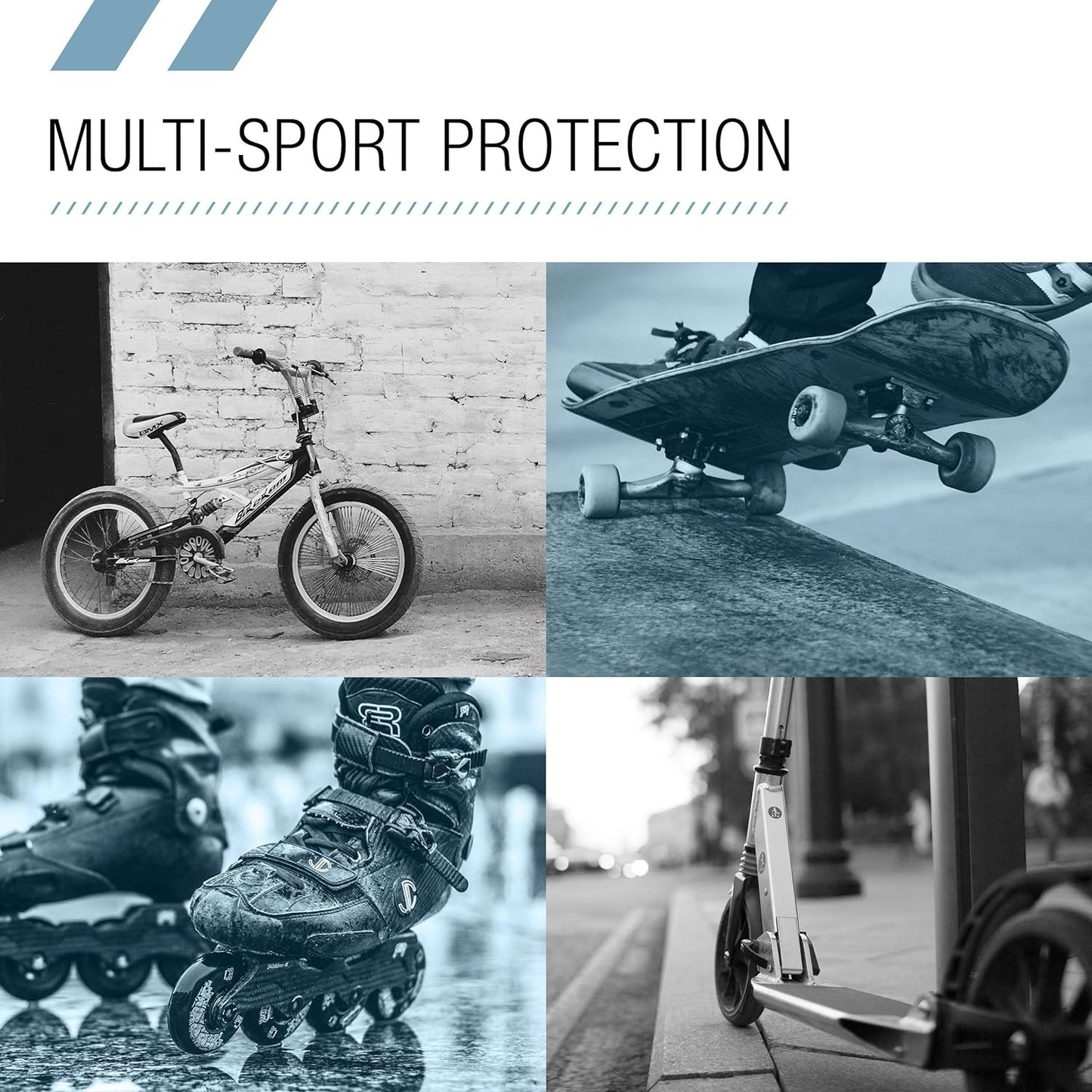 Kids Multi-Sport Pad Set with Wristguards, Elbow Pads, and Knee Pads, Designed by Industry Leading Brand