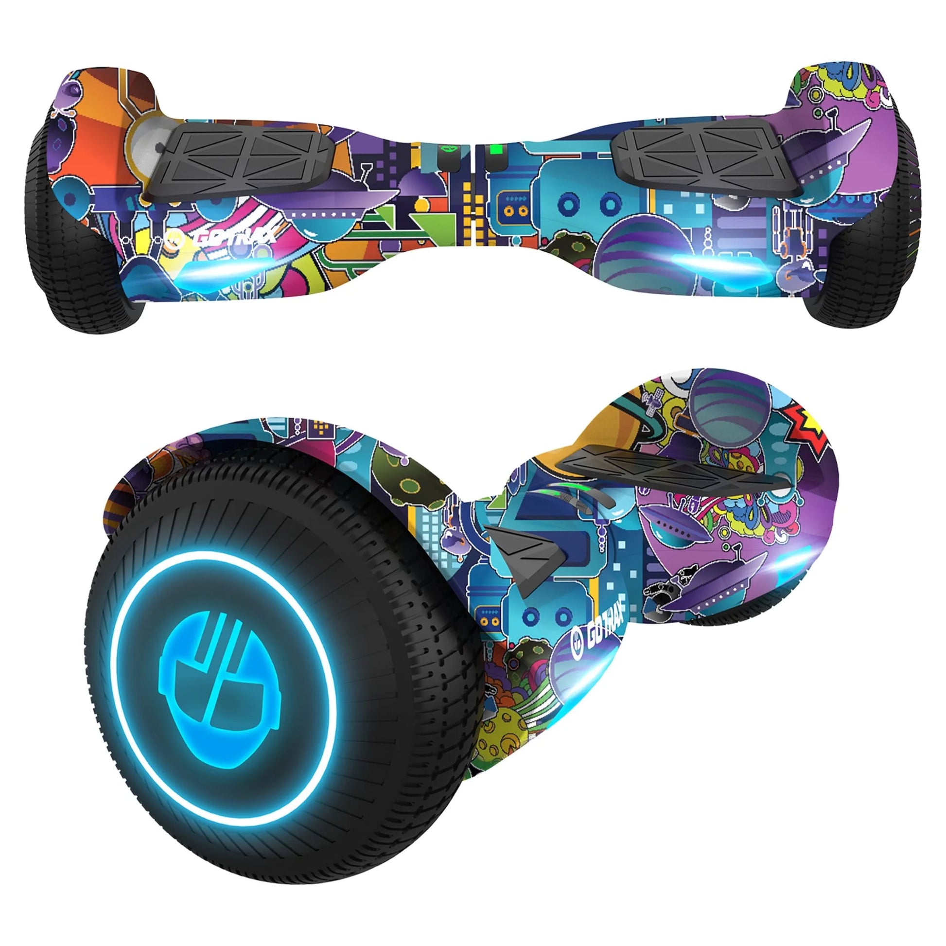 GOTRAX Edge 6.5" Hoverboard – Self-Balancing Electric Scooter for Kids & Adults with LED Lights, UL2272 Certified – Max Speed 6.2mph, 3.1 Mile Range
