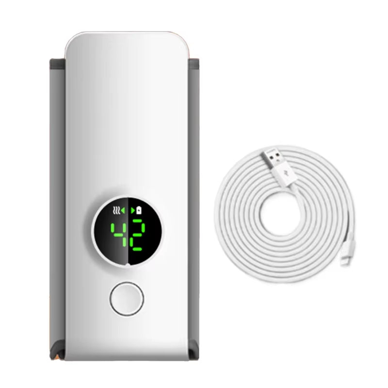 Rechargeable Baby Bottle Warmer Temperature Adjustment with Temperature Display Breast Warmer Sleeve Feeding Accessories
