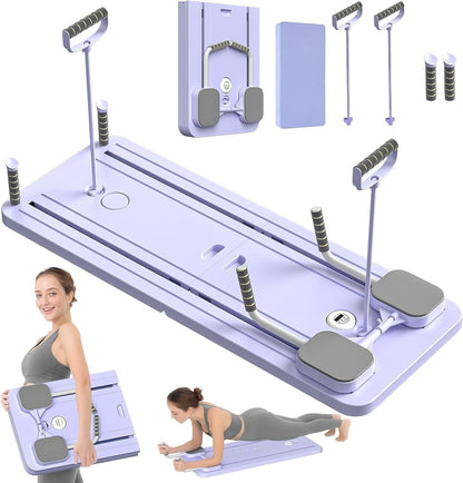 5-in-1 Ab Workout Board – Foldable Full-Body Core Trainer with Resistance Bands & Knee Pad