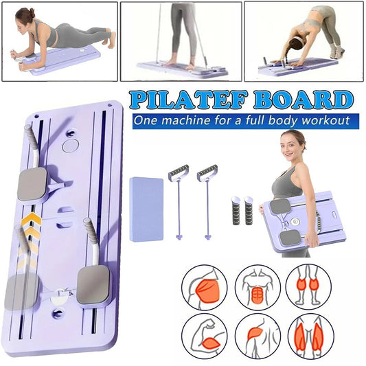 5-in-1 Ab Workout Board – Foldable Full-Body Core Trainer with Resistance Bands & Knee Pad