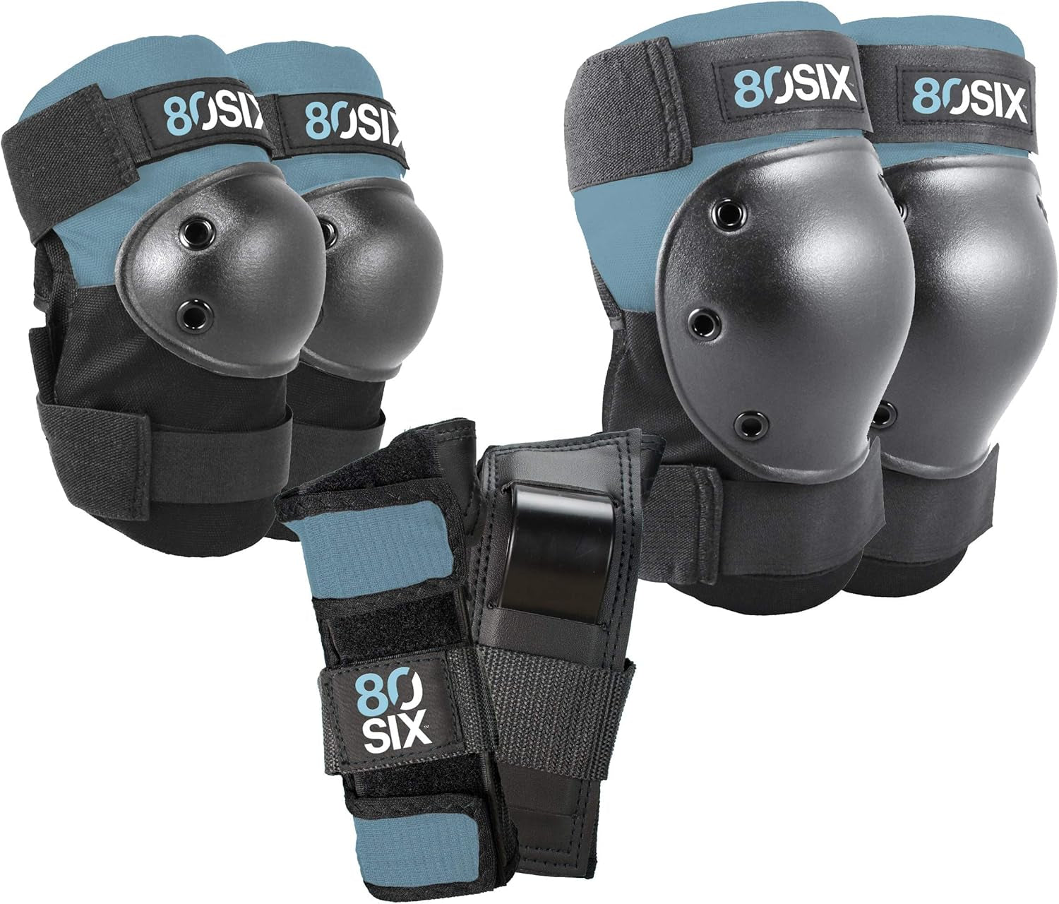 Kids Multi-Sport Pad Set with Wristguards, Elbow Pads, and Knee Pads, Designed by Industry Leading Brand