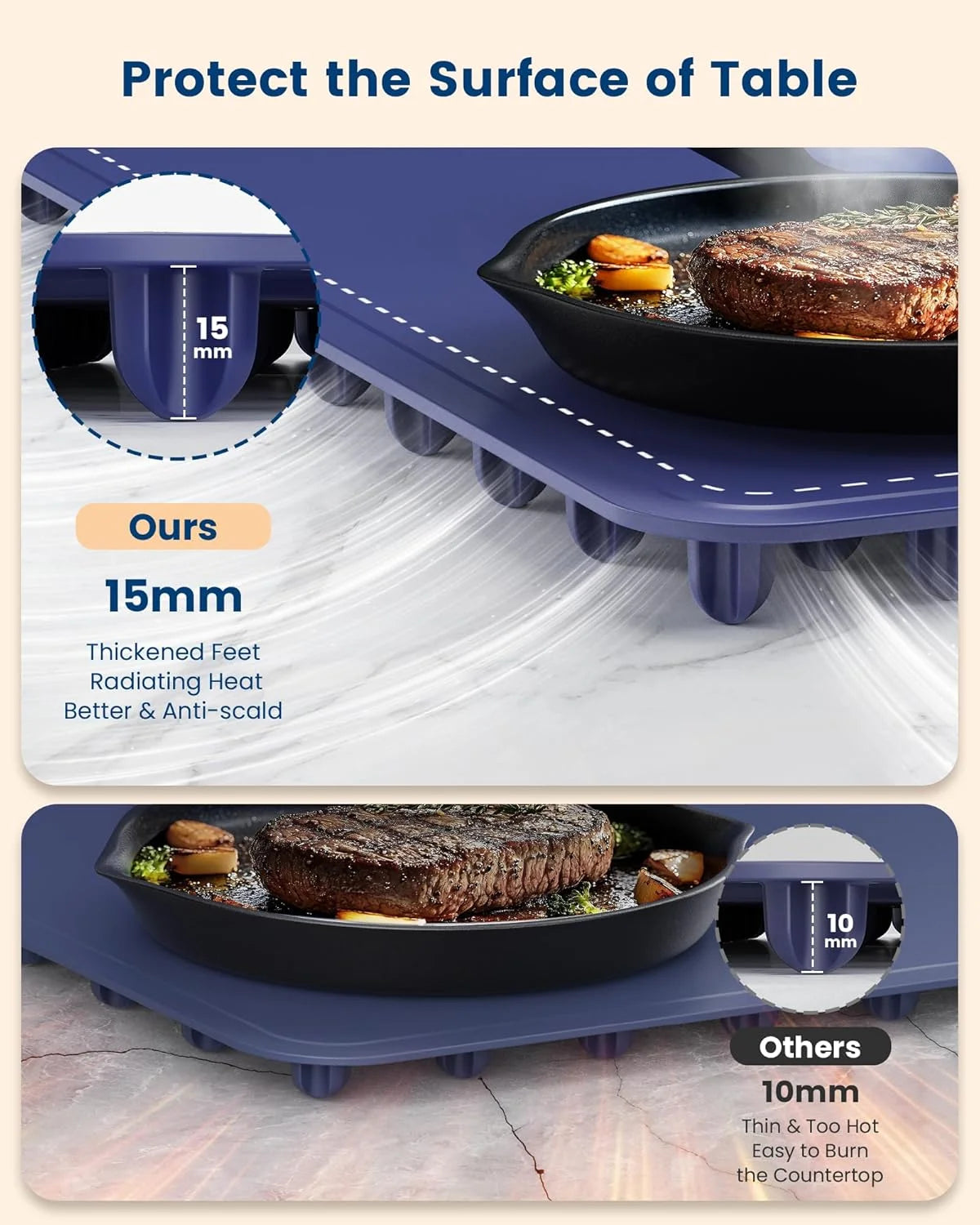 Foldable Electric Food Warming Mat – Fast Heat, 4 Temp Levels, Roll-Up Design for Home, Parties & Travel