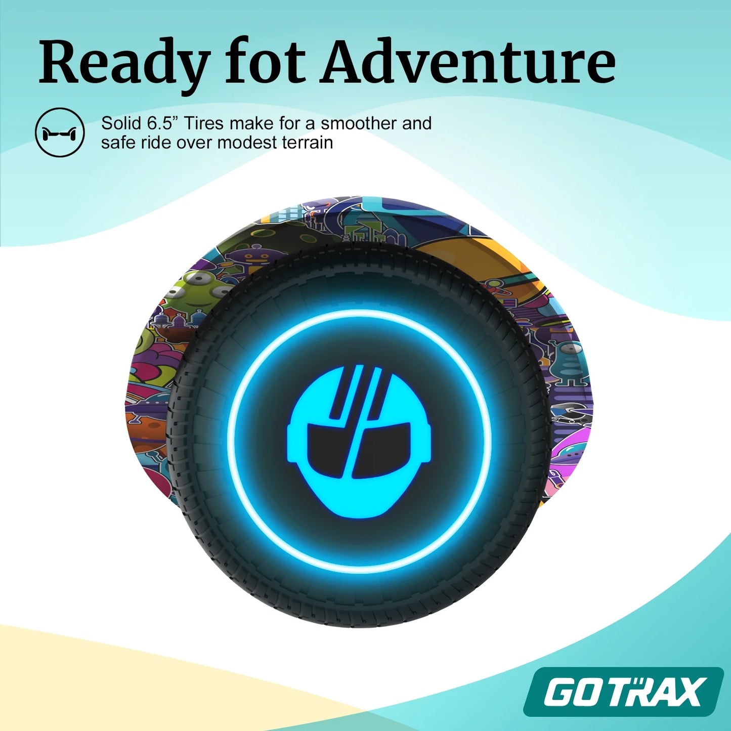 GOTRAX Edge 6.5" Hoverboard – Self-Balancing Electric Scooter for Kids & Adults with LED Lights, UL2272 Certified – Max Speed 6.2mph, 3.1 Mile Range