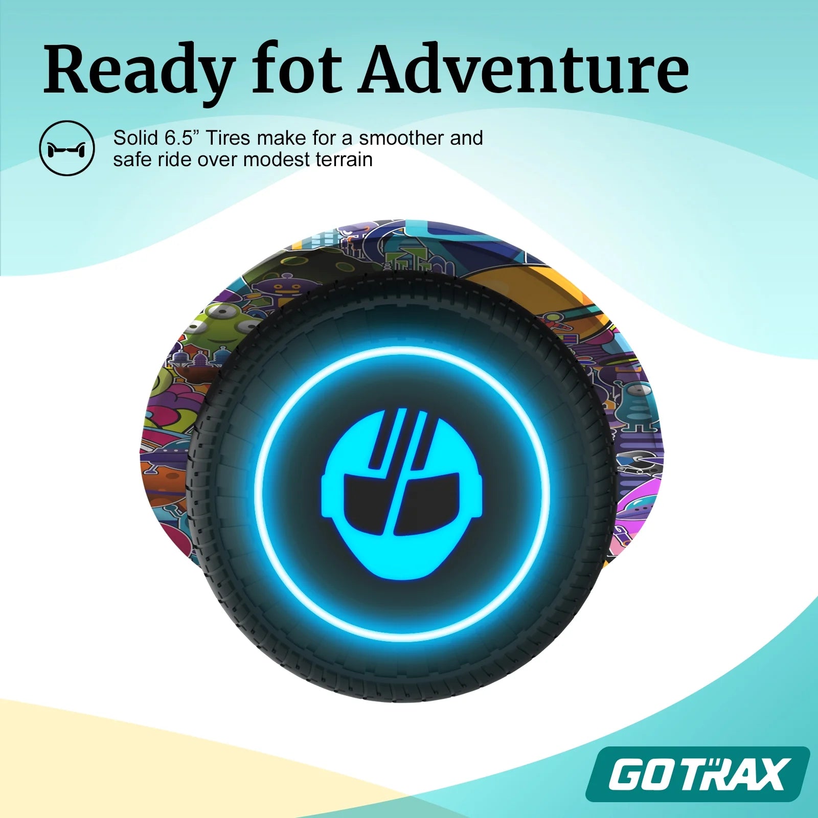 GOTRAX Edge 6.5" Hoverboard – Self-Balancing Electric Scooter for Kids & Adults with LED Lights, UL2272 Certified – Max Speed 6.2mph, 3.1 Mile Range
