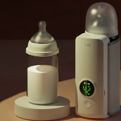 Rechargeable Baby Bottle Warmer Temperature Adjustment with Temperature Display Breast Warmer Sleeve Feeding Accessories
