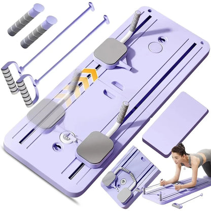 5-in-1 Ab Workout Board – Foldable Full-Body Core Trainer with Resistance Bands & Knee Pad