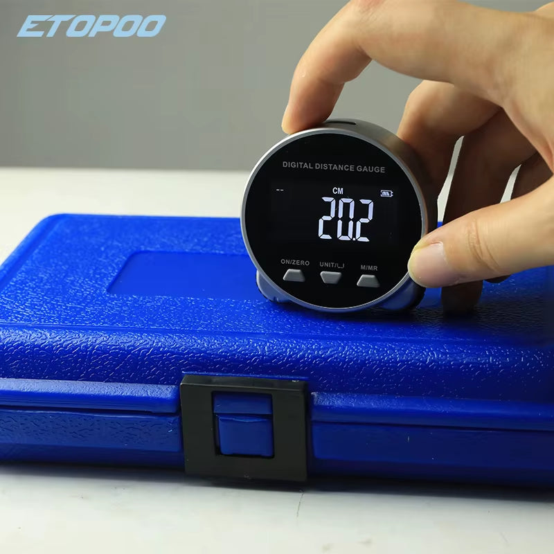 Electronic Ruler Digital Wheel Ruler Distance 199.99M LCD Display High Accuracy Handheld Length Measuring Tool Long Standby Rech