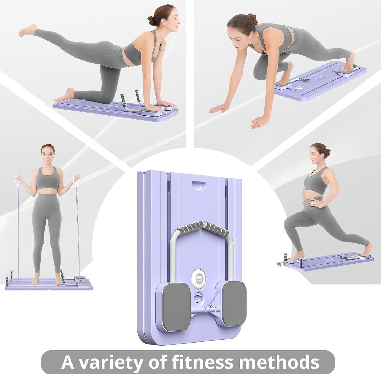 5-in-1 Ab Workout Board – Foldable Full-Body Core Trainer with Resistance Bands & Knee Pad