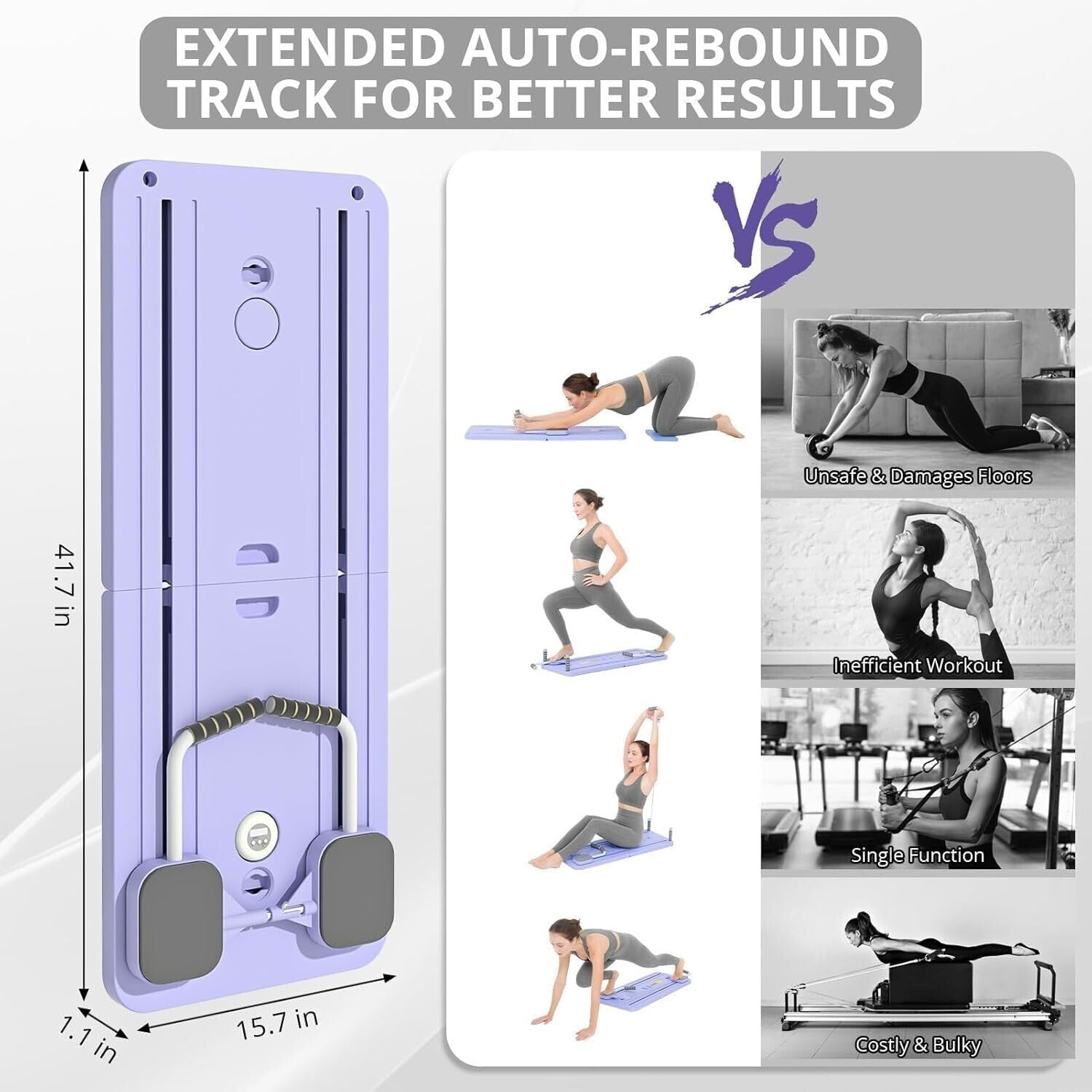 5-in-1 Ab Workout Board – Foldable Full-Body Core Trainer with Resistance Bands & Knee Pad