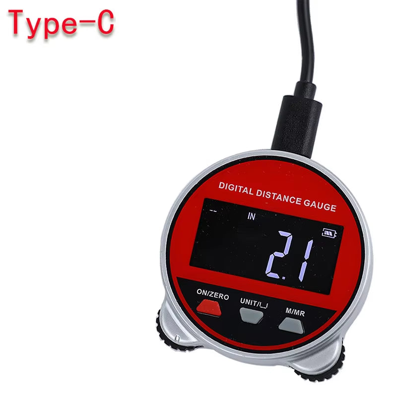 Electronic Ruler Digital Wheel Ruler Distance 199.99M LCD Display High Accuracy Handheld Length Measuring Tool Long Standby Rech