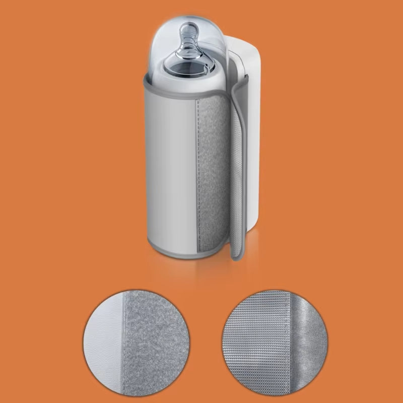 Rechargeable Baby Bottle Warmer Temperature Adjustment with Temperature Display Breast Warmer Sleeve Feeding Accessories